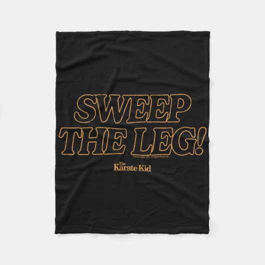 Karate Kid - Sweep The Leg Fleecedecke (Vorderseite)