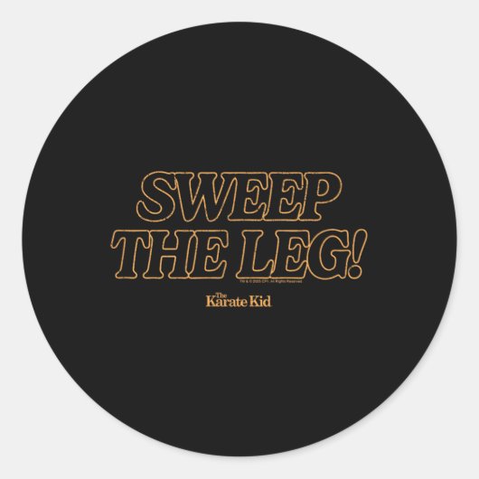 Karate Kid - Sweep The Leg Runder Aufkleber (Vorderseite)