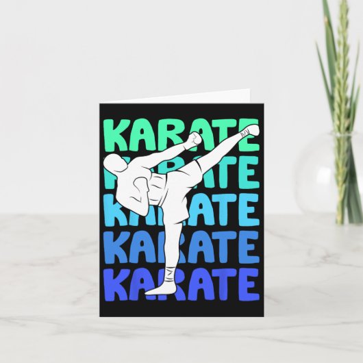 Karate Kids Boys Karte (Vorderseite)