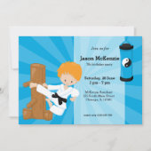 Karate Kids Einladung (Vorderseite)