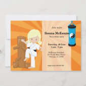 Karate Kids Einladung (Vorderseite)