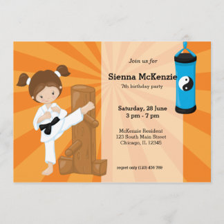 Karate Kids Einladung