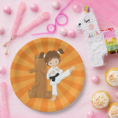 Karate Kids Pappteller (Party)