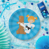 Karate Kids Pappteller (Party)