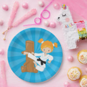 Karate Kids Pappteller (Party)