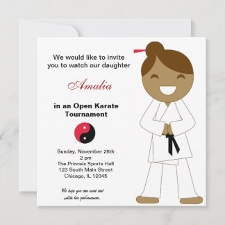 Karate Kids Tournament Einladung