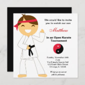 Karate Kids Tournament Einladung (Vorne/Hinten)
