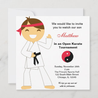 Karate Kids Tournament Einladung