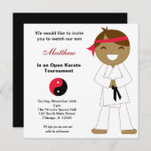 Karate Kids Turniere Einladung (Vorne/Hinten)