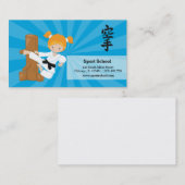 Karate kids visitenkarte (Vorne/Hinten)