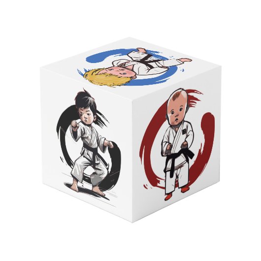 Karate Kids Würfel (Rückseite Schrägansicht)