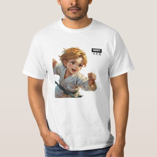Karate-Kind-T-Shirt für Männer T-Shirt (Vorderseite)