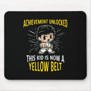 Karate-Kinder-Schüler-Gelb-Gürtel-Auszeichnung T-S Mousepad