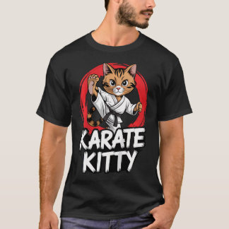 Karate Kitty Lustige Katze Kampfsport Martial Arts T-Shirt