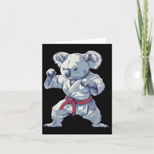 Karate-Koala-Motiv Taekwondo Jiu-Jitsu MMA Karte