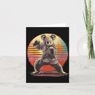 Karate Koala Tier MMA Taekwondo Kampfsport Karte