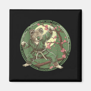 Karate Koala Tier MMA Taekwondo Kampfsport Magnet
