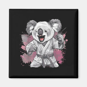 Karate Koala Tier MMA Taekwondo Kampfsport Magnet
