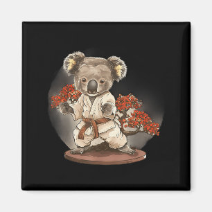 Karate Koala Tier MMA Taekwondo Kampfsport Magnet