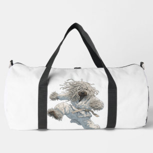 Karate Komondor � Flauschiger Kämpferhund Duffle Bag