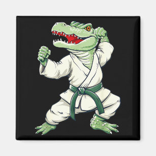 Karate Krokodil Motiv Taekwondo Jiu-Jitsu MMA Magnet
