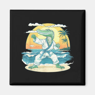 Karate Krokodil Motiv Taekwondo Jiu-Jitsu MMA Magnet