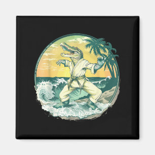 Karate Krokodil Motiv Taekwondo Jiu-Jitsu MMA Magnet
