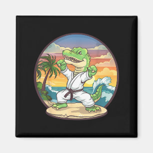 Karate Krokodil Motiv Taekwondo Jiu-Jitsu MMA Magnet