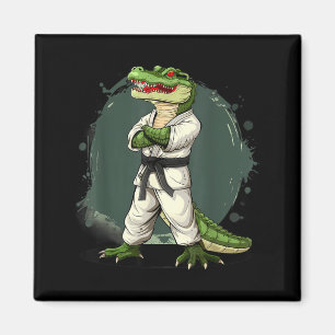 Karate Krokodil Motiv Taekwondo Jiu-Jitsu MMA Magnet