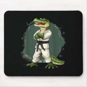 Karate Krokodil Motiv Taekwondo Jiu-Jitsu MMA Mousepad
