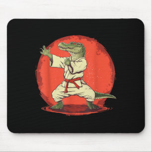 Karate Krokodil Motiv Taekwondo Jiu-Jitsu MMA Mousepad