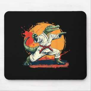 Karate Krokodil Tier MMA Taekwondo Kampfsport Mousepad