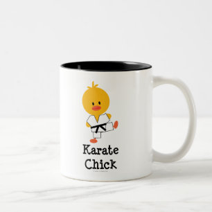 Karate-Küken-Tasse Zweifarbige Tasse