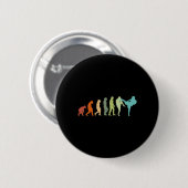 Karate Kung-Fu Evolution Kickboxer Muay Thai MMA Button (Vorne & Hinten)