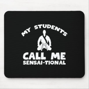 Karate Kung Fu Sensai Lehrer - Kampfsportkampf Mousepad