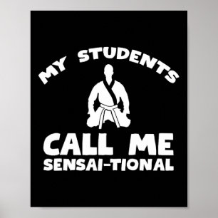 Karate Kung Fu Sensai Teacher - Kampfkünste Poster