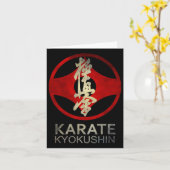 Karate Kyokushin Karte (Gelbe Blume)