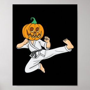 Karate Lazy Halloween Kostüm Coole Kampfkunst Pu Poster