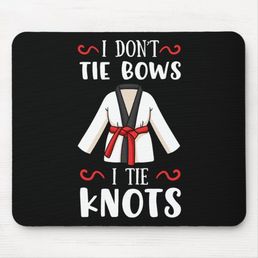 Karate-Lehrer Karateka-Schüler Kampfsport Rot B Mousepad (Vorne)