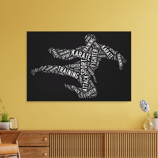 Karate Leinwanddruck (Insitu (Wohnzimmer))
