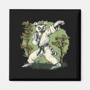 Karate Lemur Motiv Taekwondo Jiu-Jitsu MMA Magnet