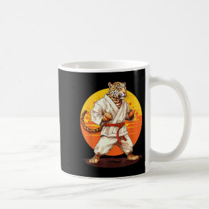 Karate-Leoparden-Motiv Taekwondo Jiu-Jitsu MMA Kaffeetasse