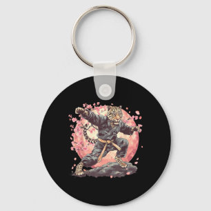 Karate-Leoparden-Motiv Taekwondo Jiu-Jitsu MMA Schlüsselanhänger