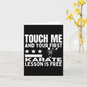 Karate Lesson Free Coach Funny Karateka Karte (Gelbe Blume)