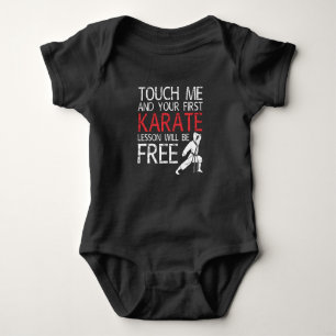 Karate Lesson Karate Martial Arts Baby Strampler