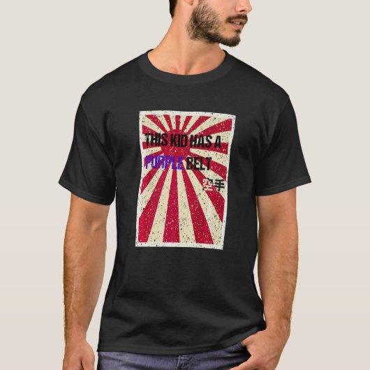 Karate Lila Gürtel Jugend T-Shirt (Vorderseite)