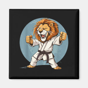 Karate Lion Kickboxen Taekwondo Jiu-Jitsu MMA Magnet