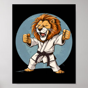 Karate Lion Kickboxing Taekwondo Jiu-jitsu Mixed M Poster