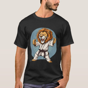 Karate Lion Kickboxing Taekwondo Jiu-jitsu Mixed M T-Shirt