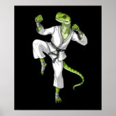 Karate Lizard Poster (Vorne)